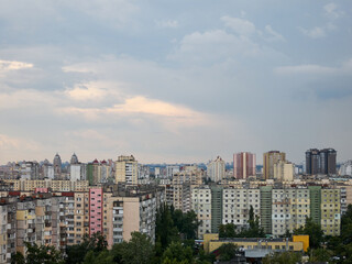 Fototapeta na wymiar Modern houses in Ukraine