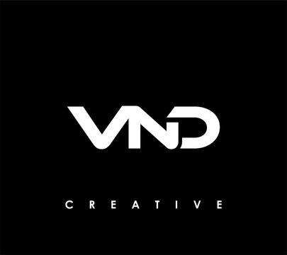 VND Letter Initial Logo Design Template Vector Illustration