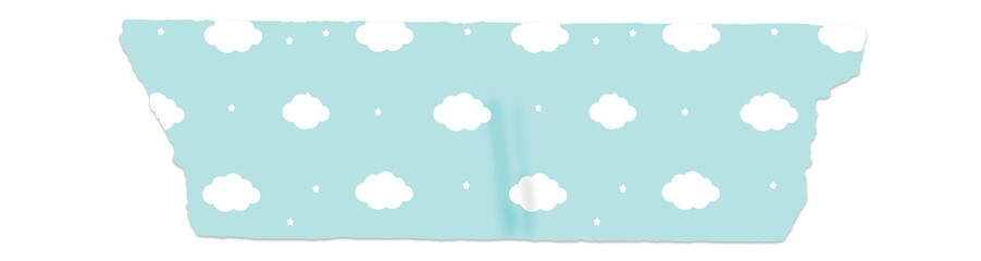 Baby Clouds Print Washi Sticky Tape for Planner | Journal | Craft | DIY