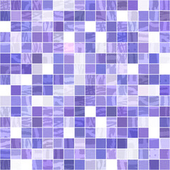 Tiny purple geometric mosaic pixel grid seamless pattern. Modern square shape tile trend texture. Color of the year 2022 grid background. High quality jpg raster swatch.