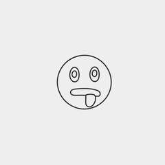 Emoji vector icon illustration sign