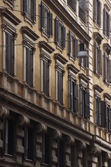 Facade of a building in Roma, Italia
