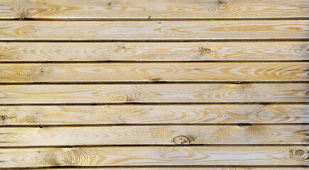 Fototapeta premium Realistic brown wooden cutting. Natural wood background, table, or floor surface. Realistic wood texture vector illustration.
