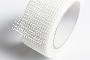 Roll of white Drywall Joint Tape,  Roll Self-Adhesive Fiberglass
