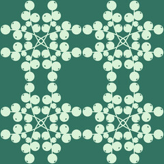 Berry seamless pattern, green background with currant for textile, illustration for design