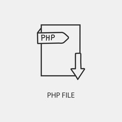 PHP_Fomart vector icon illustration sihn