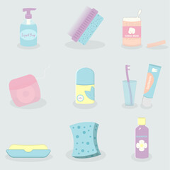 Set of Personal Hygiene Items