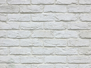 Decorative white brick wall.
