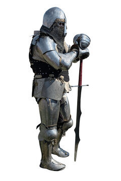 Vertical image of a medieval knight