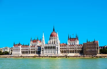 Keuken foto achterwand Europese plekken beroemde parlement van Hongarije in Boedapest
