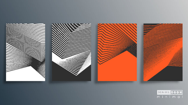 Minimal geometric design for flyer, poster, brochure cover, background, wallpaper, typography or other printing products. Vector illustration.
