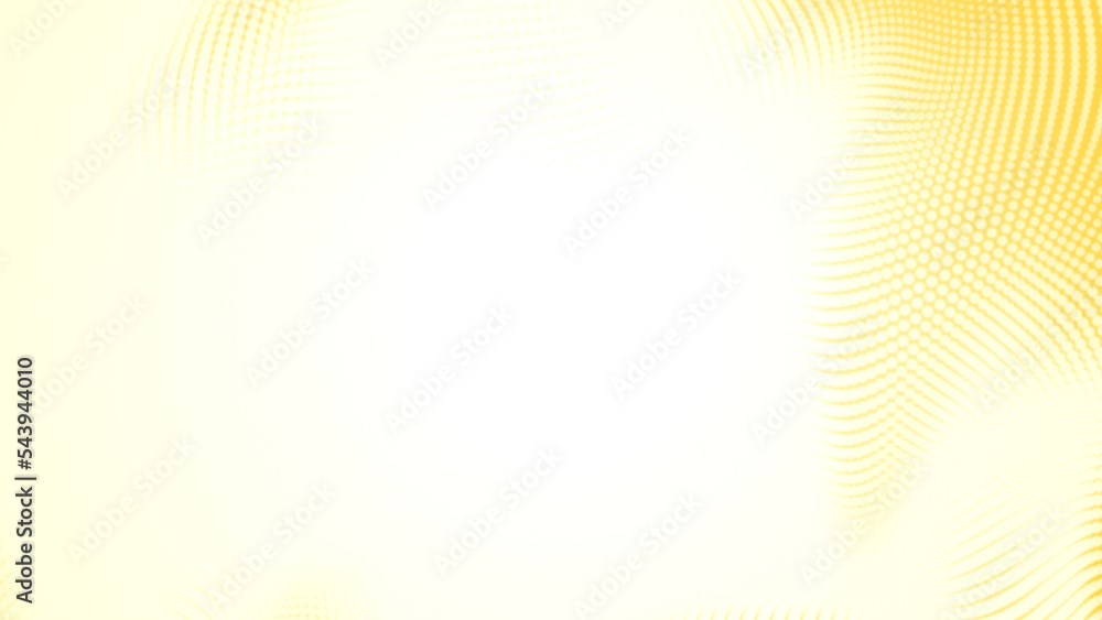 Aufkleber abstract dot white yellow color wave pattern gradient texture technology background.