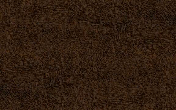 Abstract wrinkled dark brown leather