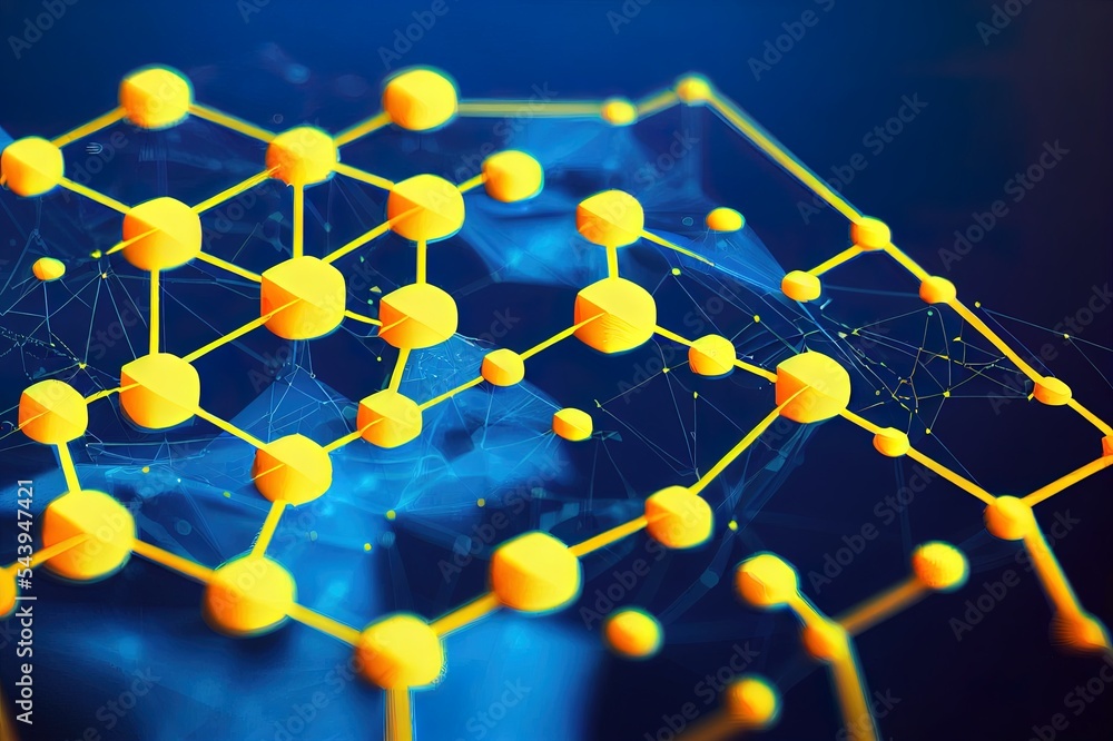 Poster abstract concepts of cybersecurity technology and digital data protection. protect internet network 