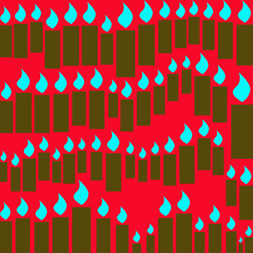 Abstract candle pattern