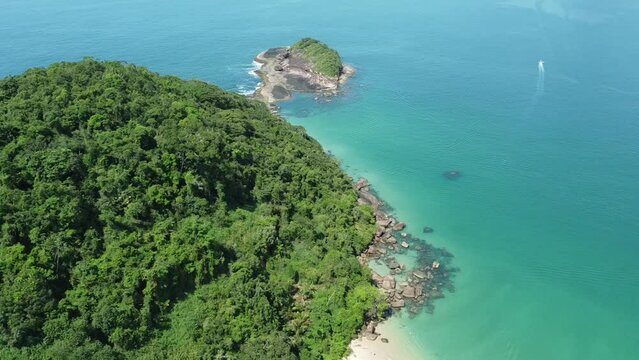 Brazilian paradise island in Ubatuba