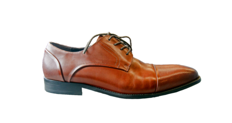 Men's dress shoe, transparent PNG.