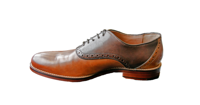 Men's dress shoe, transparent PNG.