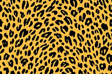 Fototapeta premium Seamless leopard pattern, leopard fur, animal print.