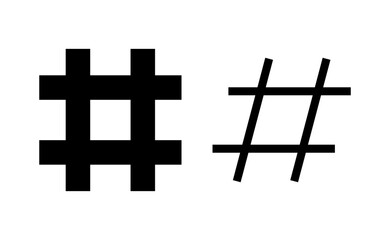 Obraz premium Hashtag icon vector for web and mobile app. hashtag sign and symbol