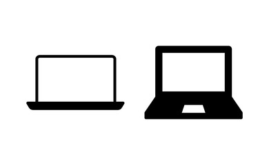 Laptop icon vector for web and mobile app. computer sign and symbol