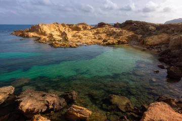 Crédence de cuisine en verre imprimé Cala Pregonda, île de Minorque, Espagne Amazing beach in Menorca Spain