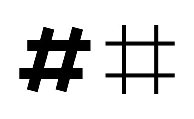 Hashtag icon vector for web and mobile app. hashtag sign and symbol