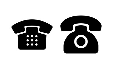 Telephone icon vector for web and mobile app. phone sign and symbol