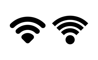 Wifi icon vector for web and mobile app. signal sign and symbol. Wireless  icon