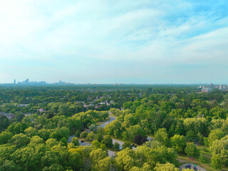 Fototapeta na wymiar Landscape Green Park Ontario Scarborough