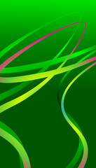 Abstract Green gradient lines background.