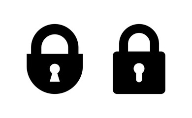 Lock icon vector for web and mobile app. Padlock sign and symbol. Encryption icon. Security symbol