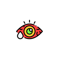 Obraz premium red eye icon