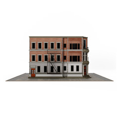 Classic Apartment Building isolated