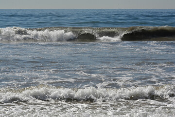Fototapeta premium waves on the beach