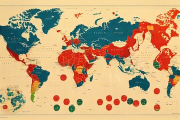 Sanctions Russia, International economic and political relations, World map