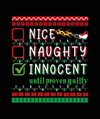 Nice naughty innocent - t-shirt design