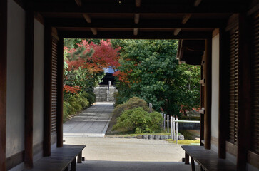 the winter precincts of Toshodai-ji temple