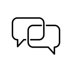 Fototapeta premium bubble speech icon vector design template in white background