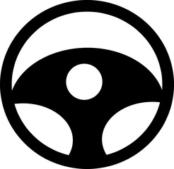 Fototapeta premium Steering wheel icon design trendy on white background 