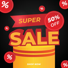 Supper offer sale discount background