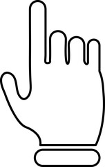 pointer gesture finger icon template on white background..eps