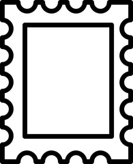Postage stamp icon design trendy on white background..eps