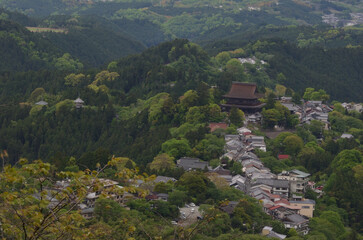Yoshinoyama village in the mountains