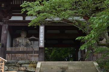 the main gate of Kinpusen-ji temple in Mt. Yoshino
