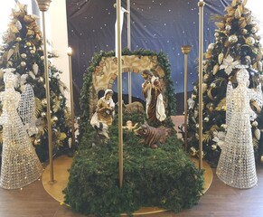 Christmas nativity scene. 