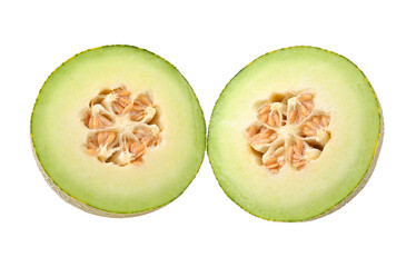 cantaloupe melon on transparent png