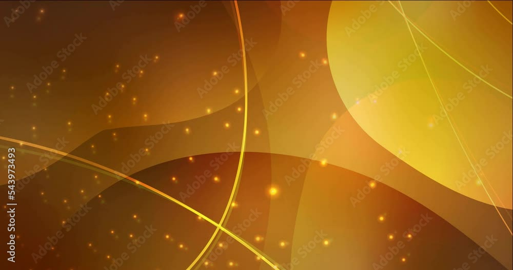 Poster 4k looping dark orange animation with sharp lines, dots. colorful shining lines in moving abstract s