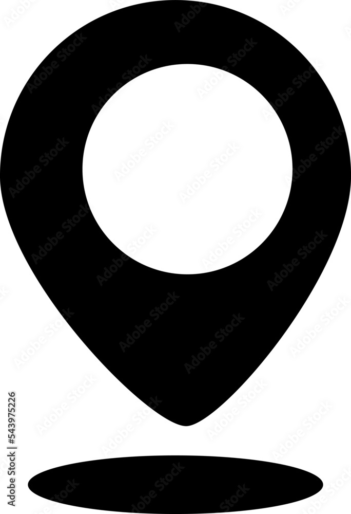 Poster location vector icon isolated on transparent background, location transparency logo concept.eps