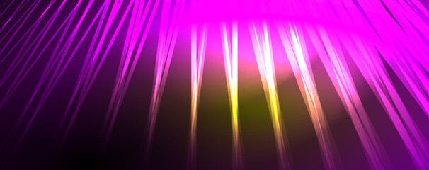 Light beams, neon lines abstract background. Vector Illustration For Wallpaper, Banner, Background, Card, Book Illustration, landing page